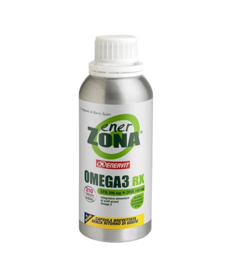 Enerzona Omega 3 Rx 210 Capsule Integratore di Omega 3 per il Controllo del Colesterolo
