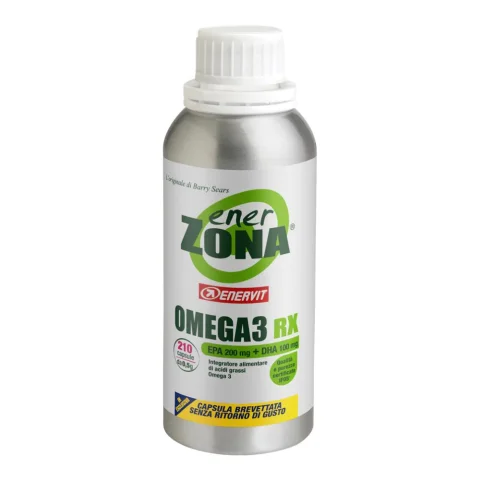 Enerzona Omega 3 Rx 210 Capsule Integratore di Omega 3 per il Controllo del Colesterolo