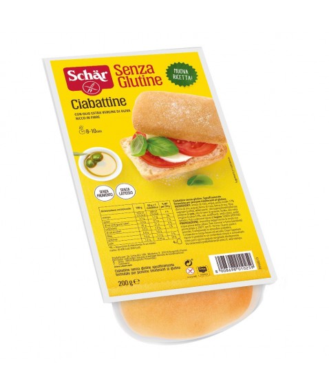 SCHAR CIABATTA PANE 200G S/GL