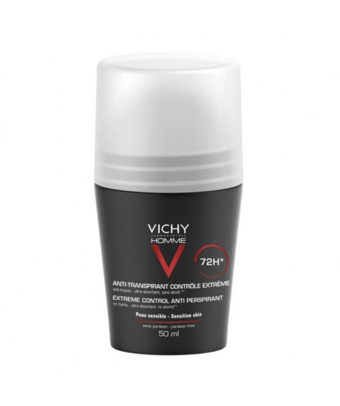 Vichy Homme Deodorante Roll-On Regolazione Intensa 50 ml