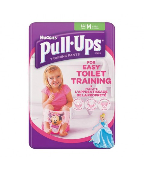 HUGGIES PUL UPS GIR M 11-18K 14P