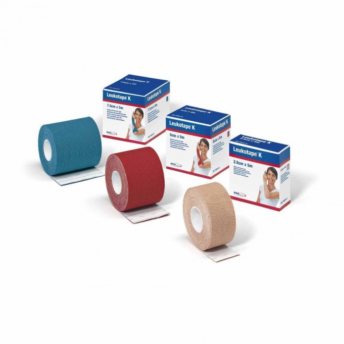 Leukotape K 5 cm x 5 cm rosso Cerotto per taping neuromuscolare