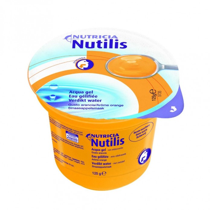 Nutilis Aqua Gel 12 coppette 125g Bevanda gel per problemi di deglutizione