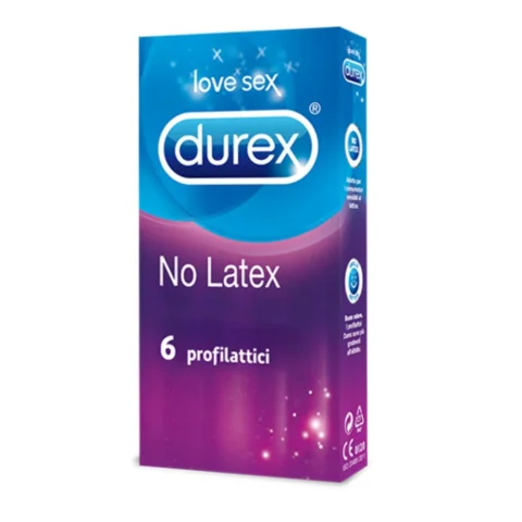 Durex No Lattice 6 pezzi - Preservativi senza lattice Durex No Lattice 6 pezzi - Preservativi senza lattice