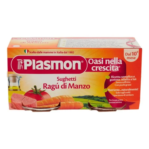 PLASMON SUGH RAGU'MANZO 2X80G