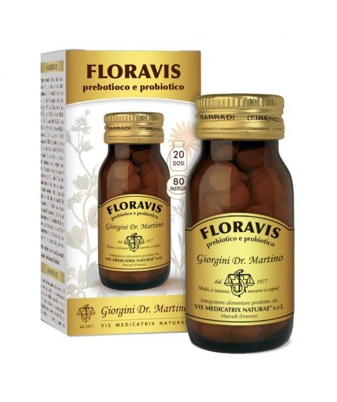 Floravis 100 pastiglie Integratore prebiotico e probiotico