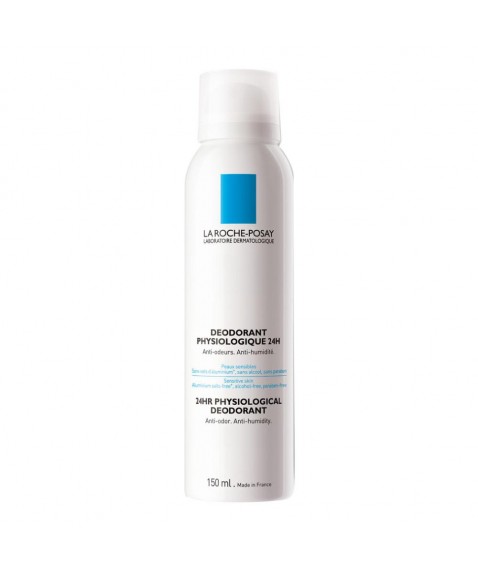 La Roche Posay Deodorante Fisiologico 24h Spray Ultra-Assorbente ad Azione Lenitiva 150 ml 