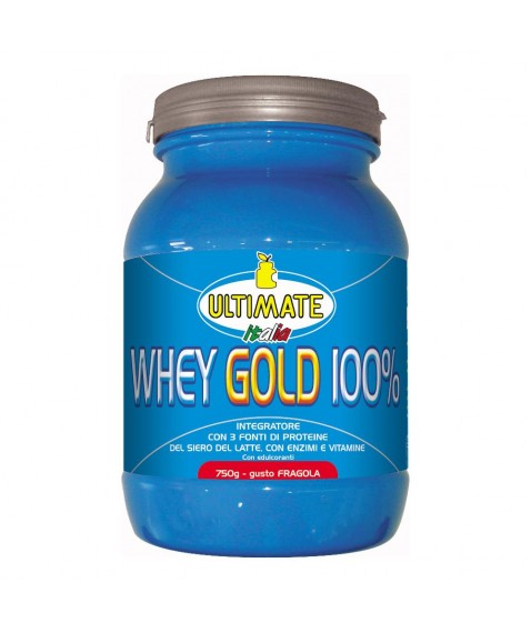 WHEY GOLD 100% Fragola 750g