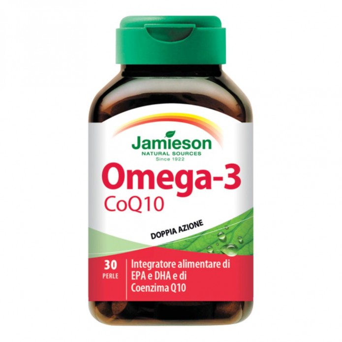 Omega 3 CoQ10 30 perle Integratore per colesterolo e circolazione sanguigna