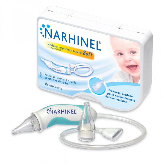 Narhinel Aspiratore Nasale Soft Per Bambini + 2 Ricariche