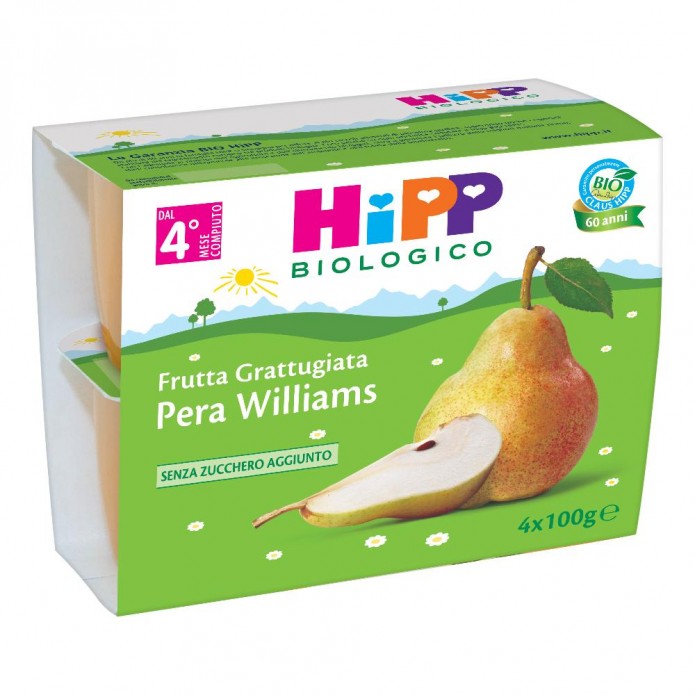 HIPP Bio Mer.Pera Will.4x100g