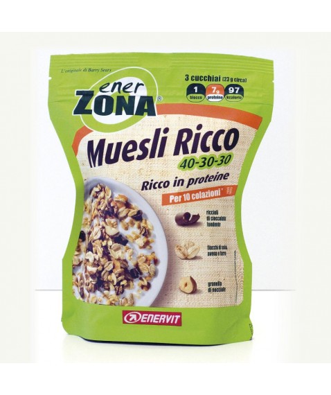 ENERZONA MUESLI RICCO 40-30-30 230 gr MUESLI RICCO IN PROTEINE