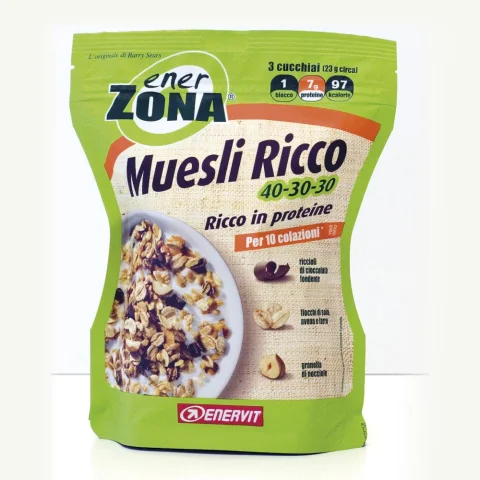 ENERZONA MUESLI RICCO 40-30-30 230 gr MUESLI RICCO IN PROTEINE ENERZONA MUESLI RICCO 40-30-30 230 gr MUESLI RICCO IN PROTEINE