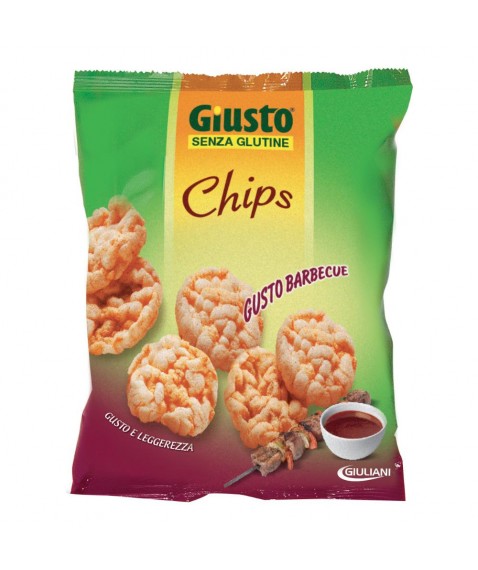 GIUSTO CHIPS BARBECUE 30G S/GL