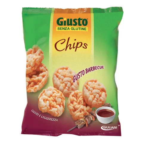 GIUSTO CHIPS BARBECUE 30G S/GL