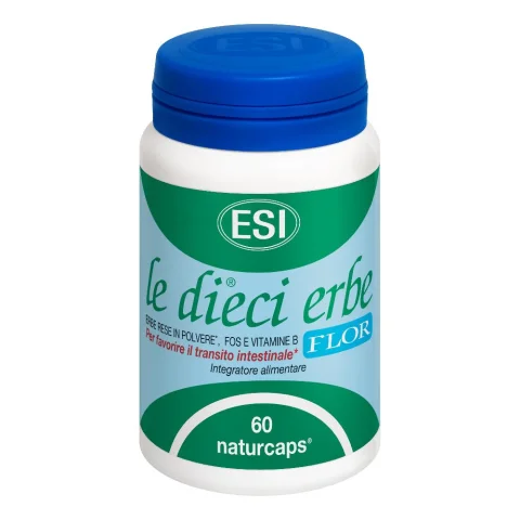 Esi Le Dieci Erbe Flor 60 Capsule - Integratore alimentare a base di prebiotici e vitamine del gruppo B Esi Le Dieci Erbe Flor 60 Capsule - Integratore alimentare a base di prebiotici e vitamine del gruppo B