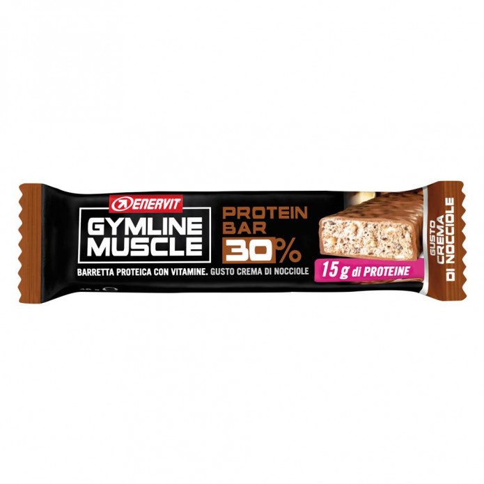 Gymline Muscle Protein Bar 30% Barretta proteica Crema Di Nocciole 48 gr 1 pezzo