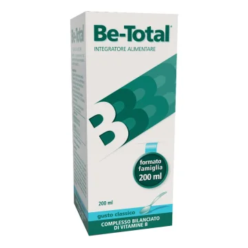 Be-Total Sciroppo Classico 200 ml - Integratore alimentare di vitamine del gruppo B Be-Total Sciroppo Classico 200 ml - Integratore alimentare di vitamine del gruppo B