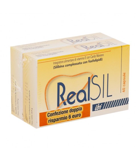 Realsil Bipack 80 Capsule - Integratore Purificante per il Fegato con Vitamina E e Cardo Mariano