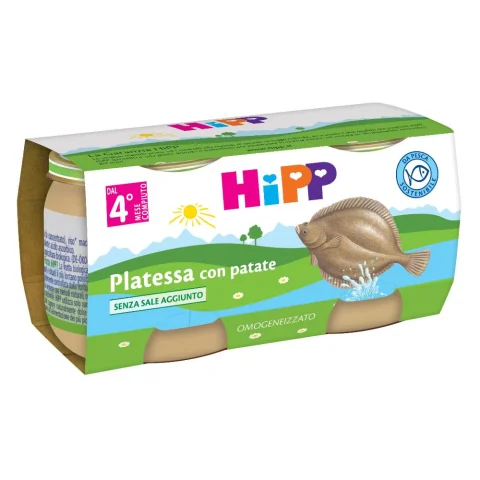 HIPP OMO PLATESSA PATATE 2X80G