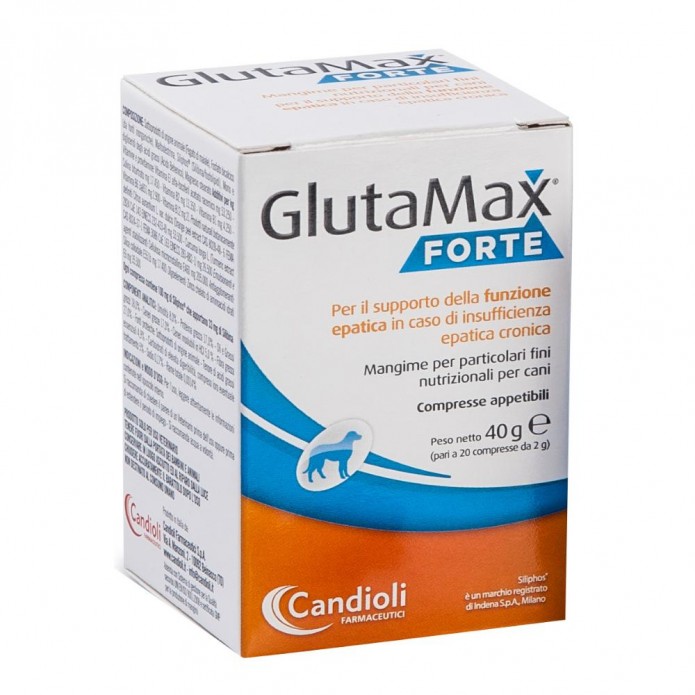 Glutamax Forte 40 compresse Integratore per la disfunzione epatica del cane e del gatto
