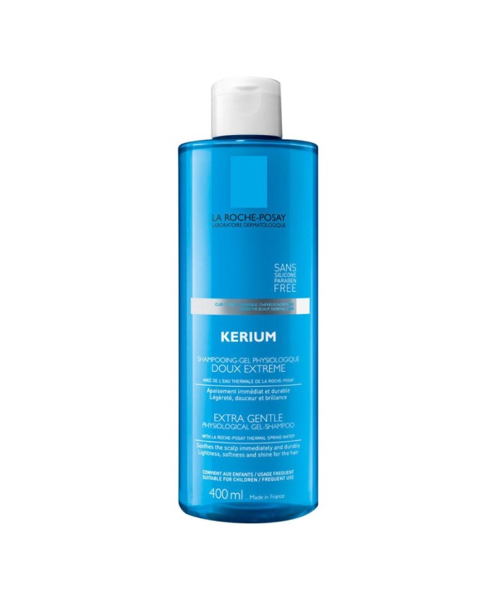 La Roche Posay Kerium Doux Extreme Shampoo Gel per Cuoio Capelluto Sensibile e Capelli Normali 400 ml 
