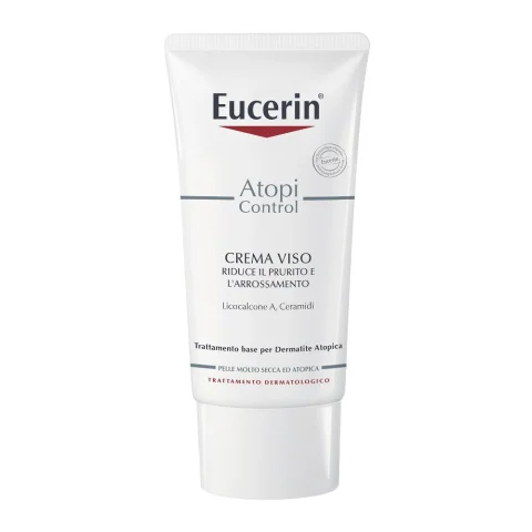 Eucerin AtopiControl Crema Viso 50 ml - Trattamento emolliente quotidiano specifico per la pelle atopica Eucerin AtopiControl Crema Viso 50 ml - Trattamento emolliente quotidiano specifico per la pelle atopica