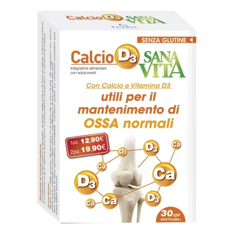 SANAVITA Calcio Vit.D3 30 Cpr