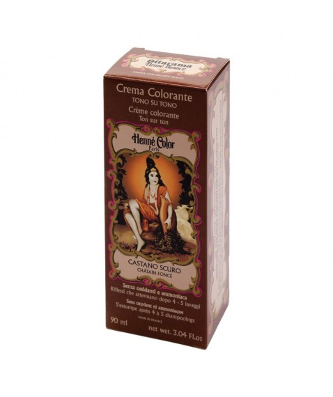 HENNE' CREMA CASTANO SCURO 90M