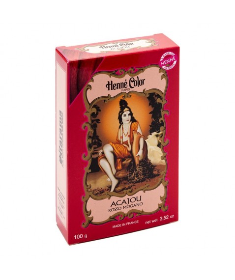 HENNE' COLOR ACAJOU ROSSO MOGA