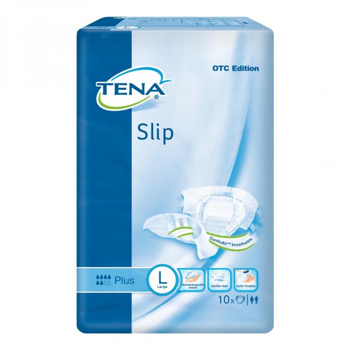 TENA SLIP PLUS PAN L 10PZ 710710