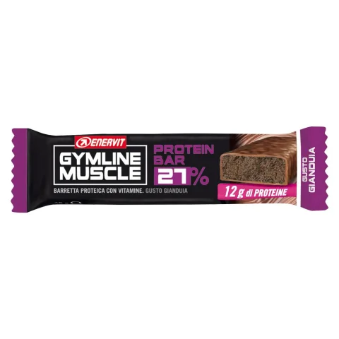Gymline Muscle Protein 27% Barretta Proteica Gusto Gianduia 45 Gr 1 pezzo