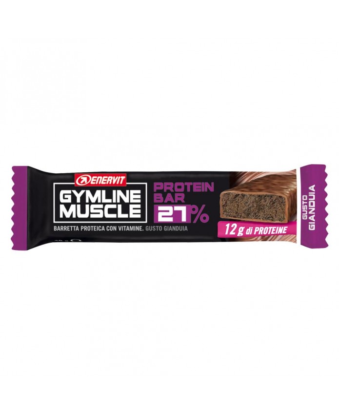 Gymline Muscle Protein 27% Barretta Proteica Gusto Gianduia 45 Gr 1 pezzo