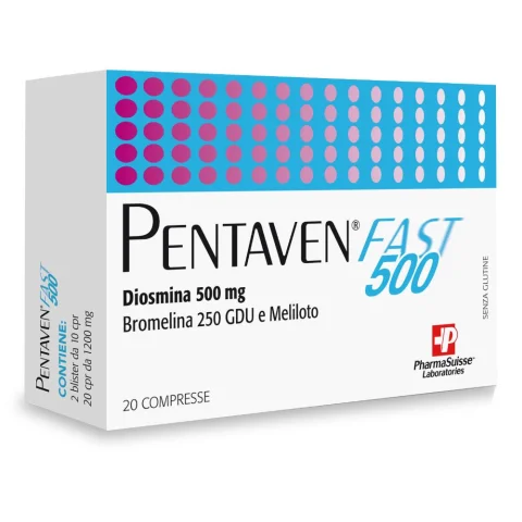 Pentaven Fast 500 20 Compresse - Integratore per il benessere delle gambe