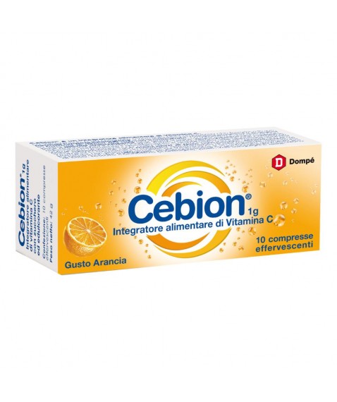 Cebion Effervescente Vitamina C Gusto Arancia 10 Compresse