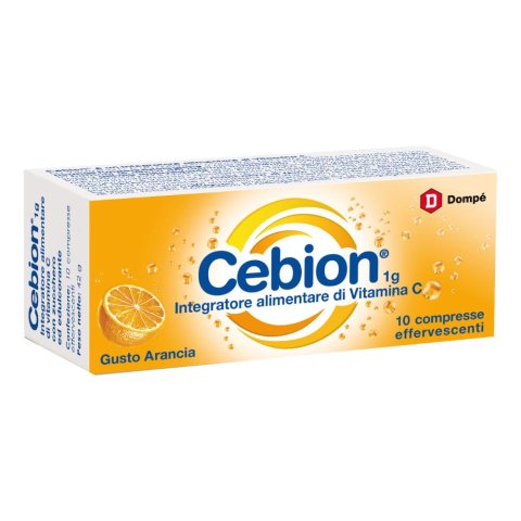 Cebion Effervescente Vitamina C Gusto Arancia 10 Compresse Cebion Effervescente Vitamina C Gusto Arancia 10 Compresse