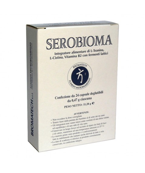 Serobioma 24 Capsule - Integratore alimentare con fermenti lattici per l'equilibrio della flora intestinale e vitamina B12 per la normalità fisiologica delle mucose