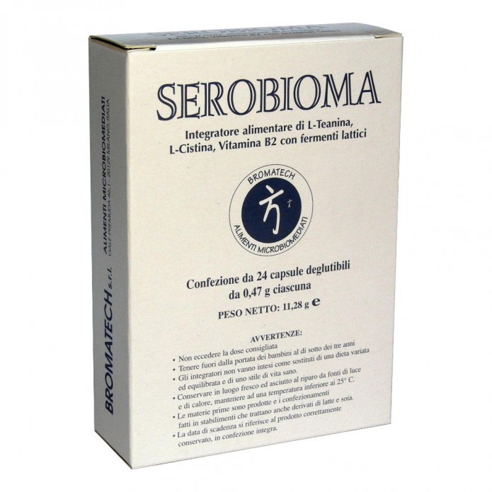 Serobioma 24 Capsule - Integratore alimentare con fermenti lattici per l'equilibrio della flora intestinale e vitamina B12 per la normalità fisiologica delle mucose