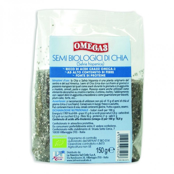 OMEGA 3 SEMI DI CHIA BIO 150G