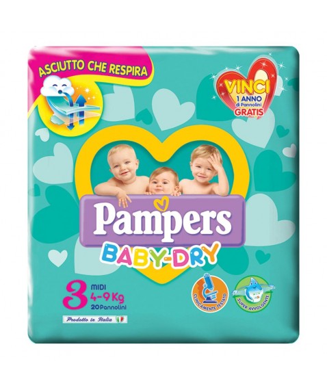 PAMPERS BD DOWN MIDI 20PZ 0063