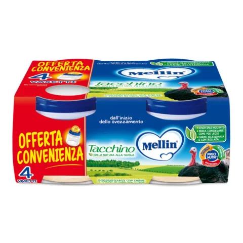 MELLIN-OMO.TACCHINO 4X80G
