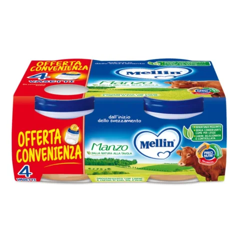 Mellin Omogeneizzato Manzo 4x80g