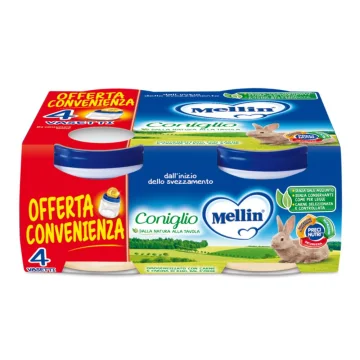 MELLIN-OMO.CONIGLIO 4X80G