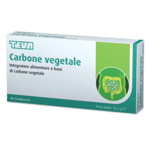 CARBONE VEGETALE 40CPR TEVA CARBONE VEGETALE 40CPR TEVA