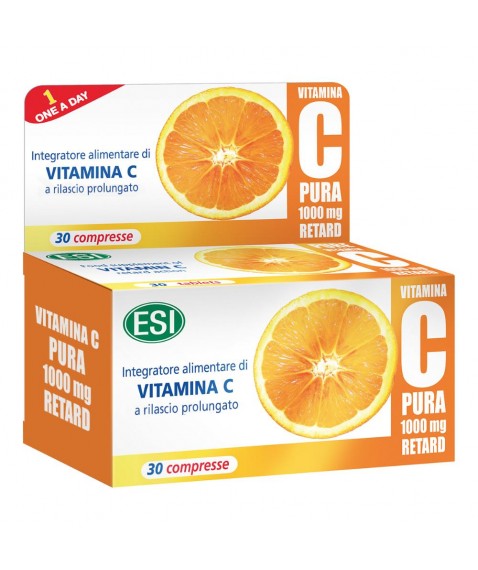 Esi Vitamina C Pura Retard 30 Compresse - Integratore sistema immunitario 