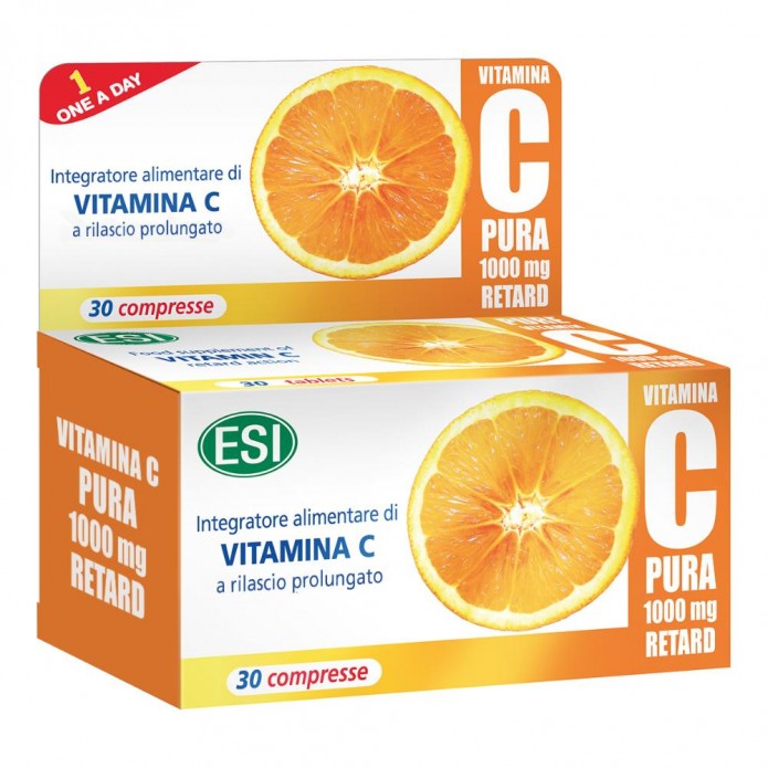 Esi Vitamina C Pura Retard 30 Compresse - Integratore sistema immunitario 