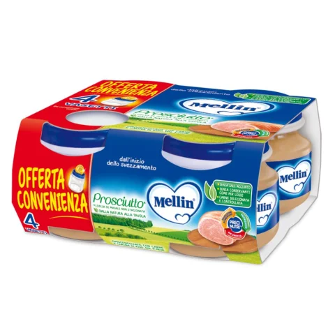 Mellin Omogeneizzato Prosciutto 4x80g