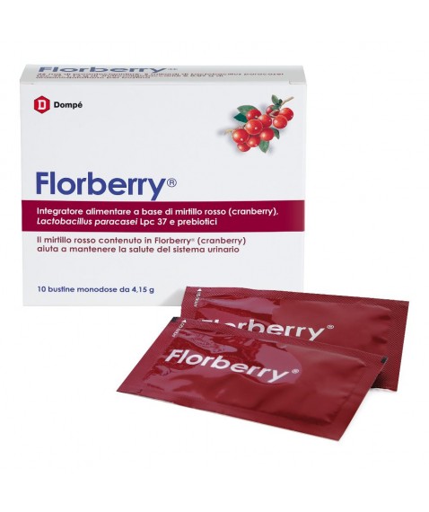 Florberry Integratore Per il Benessere delle Vie Urinarie 10 Bustine da 4,15G
