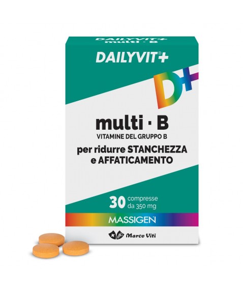 Massigen Dailyvit+ MultiB 30 Compresse - Integratore multiminerale per ridurre stanchezza e affaticamento