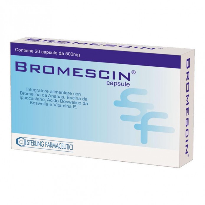 BROMESCIN 20 CAPSULE INTEGRATORE PER EDEMI DI NATURA TRAUMATICA E INFIAMMATORIA